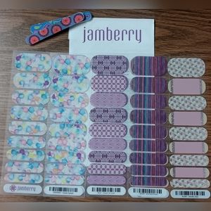 ⚜️ Jamberry Nail Wrap Lot ⚜️ J11 ⚜️ NWT ⚜️ 4pks ⚜️ 2 Files ⚜️